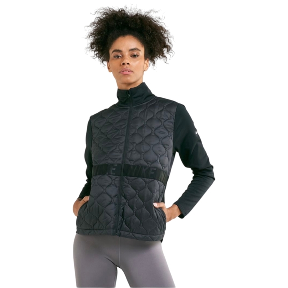 Nike Aerolayer Running Gilet Vest Women’s Sz S Black Quilted Thin Puffer Pockets - Picture 14 of 15